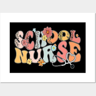 Groovy Floral School Nurse Appreciation Back To School Posters and Art